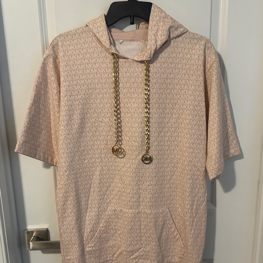 Michael Kors Pink Hoodie Midi Dress - Picture 4 of 9